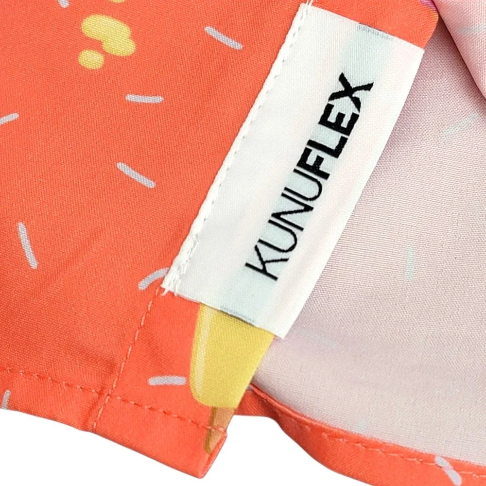 RSVLTS Bluey Shirt 5 Years Button‎ Up Orange Dont Let It Melt Ice Cream New